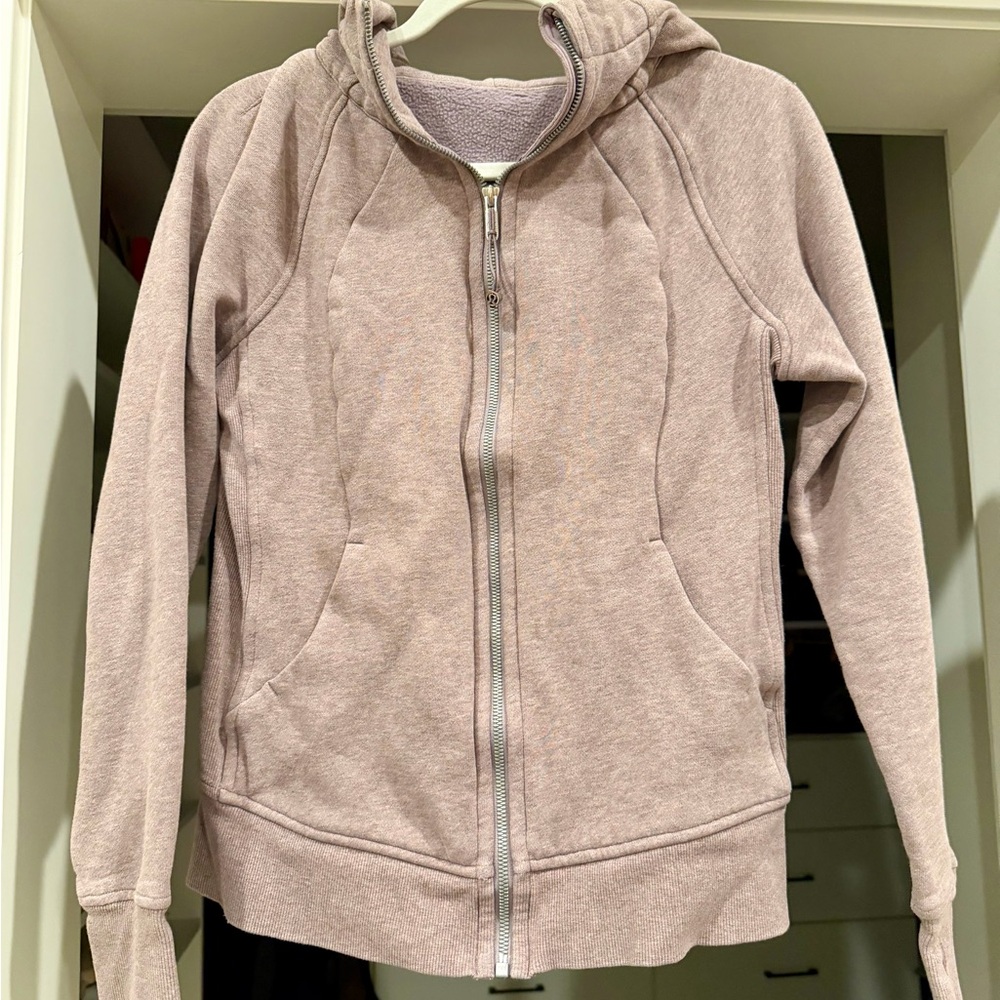 Lululemon Athletica Scuba Zip Up Light Purple Hoodie size 6